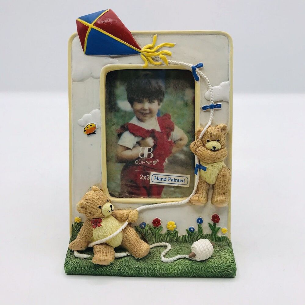 Burnes Bears With Kite Vintage Picture Frame 3x2  Photo Opening, Frame is 5x4"